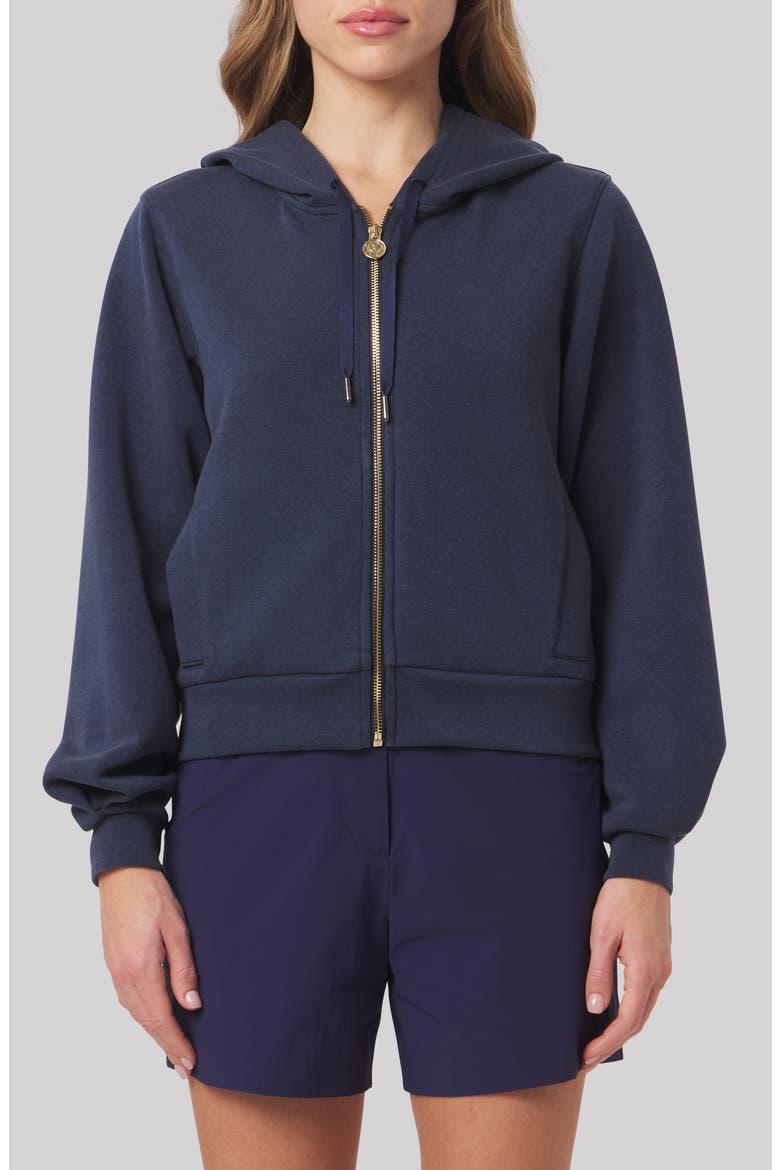 Molly Lightweight Performance Full Zip Hoodie, Main, color, LEGACY NAVY BLUE