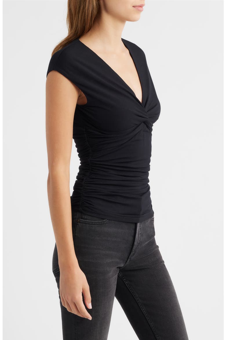 Luca Twist Front Top, Alternate, color, BLACK