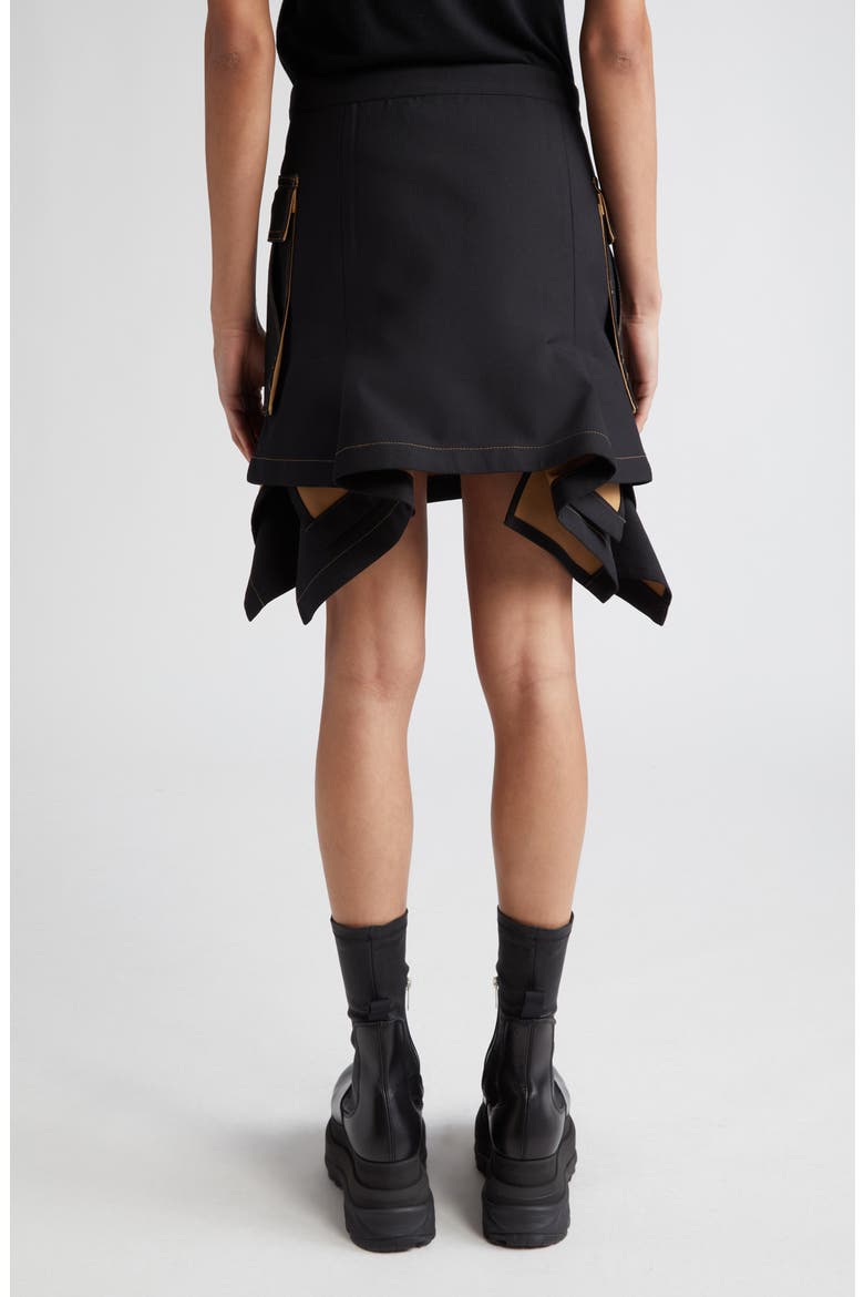 Carhartt WIP Asymmetric Wrap Skirt, Alternate, color, BLACK