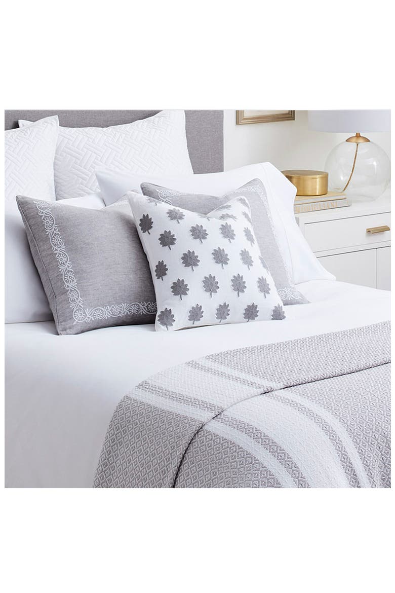 Adirondack Organic Cotton Throw Blanket, Alternate, color, PEWTER-WHITE