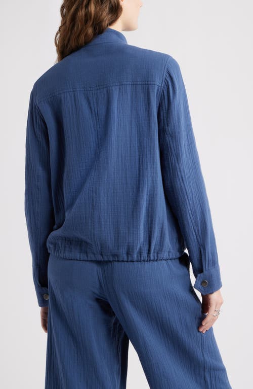 Caslonr Caslon(r) Cotton Gauze Utility Jacket