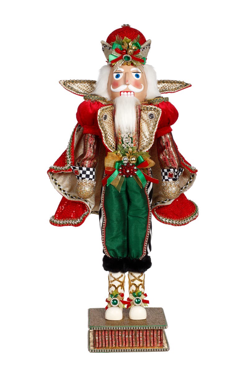 Mark Roberts King Nutcracker, Medium, Main, color, Red