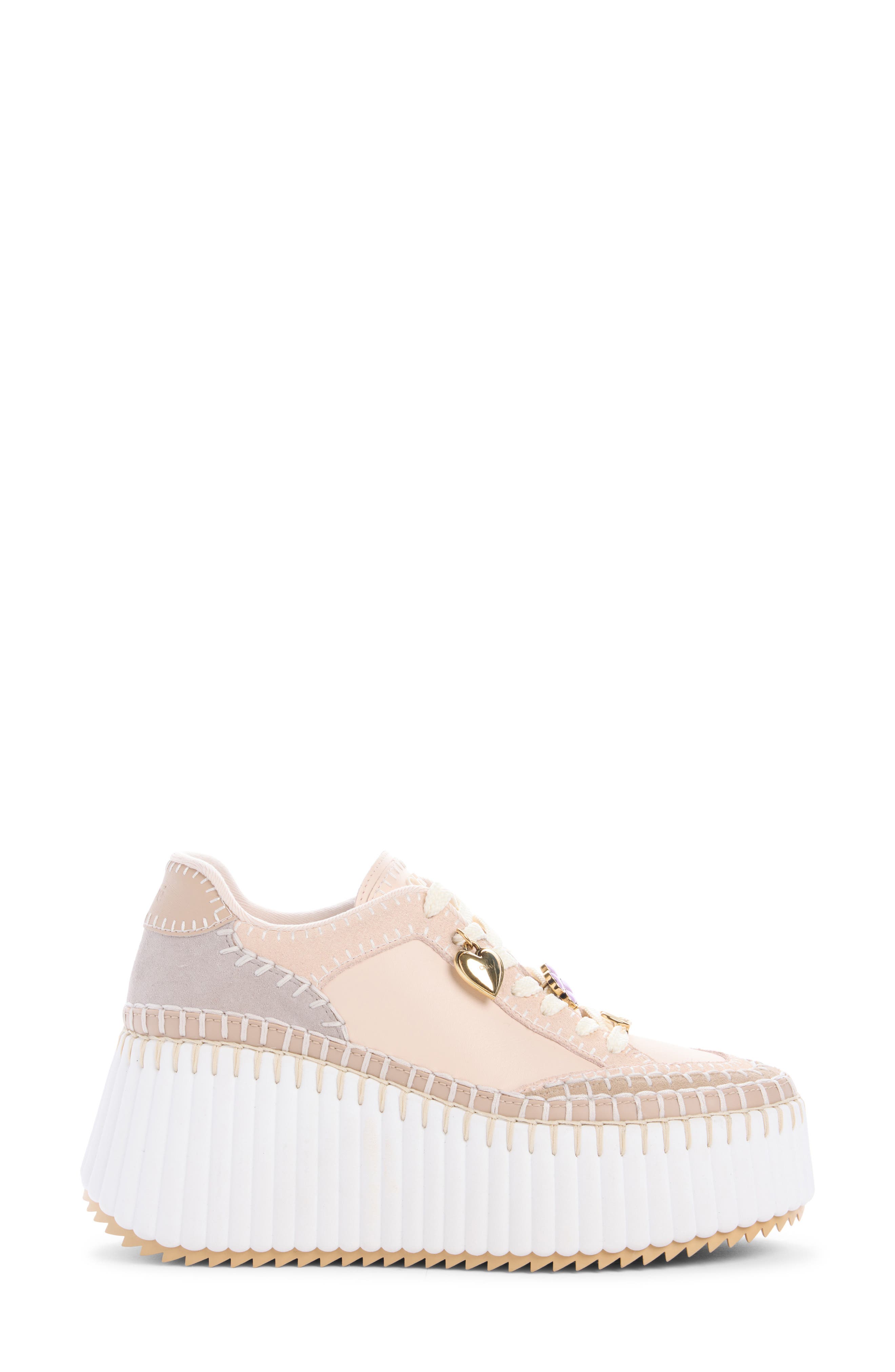 Nama Platform Wedge Sneaker, Alternate, color, DOVE GREY