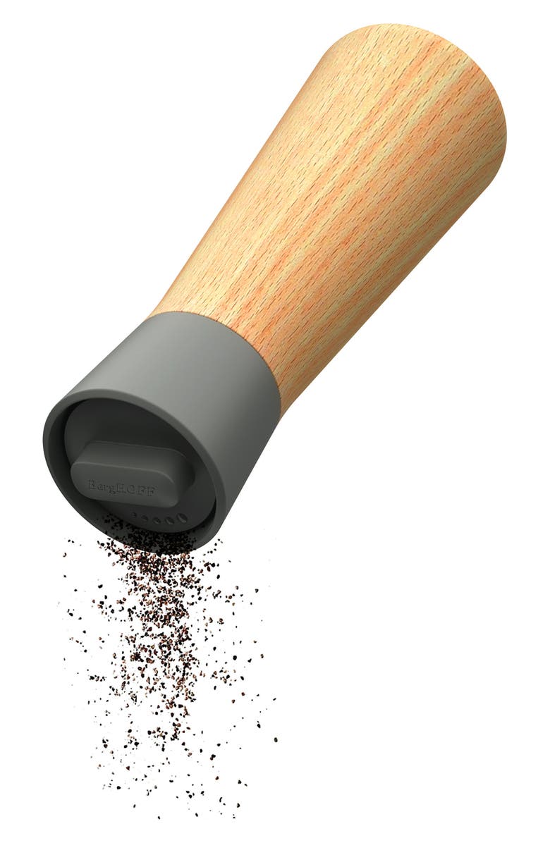 BergHOFF Leo Balance Rubberwood Covered Spice Grinder, Alternate, color, Moonmist