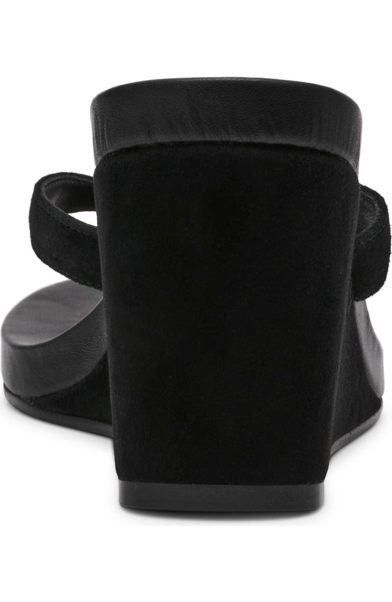Steve Madden Playing Wedge Sandal, Alternate, color, Black Suede