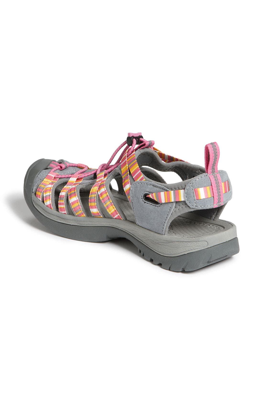 'Whisper' Water Friendly Sport Sandal, Alternate, color, MEDIUM GREY/PEACOCK
