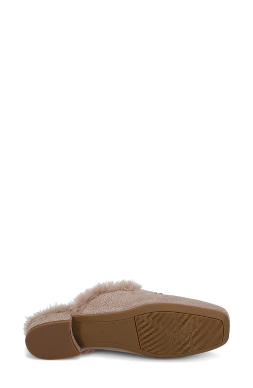 Vaneli Skyla Faux Fur Lined Mule In Brown