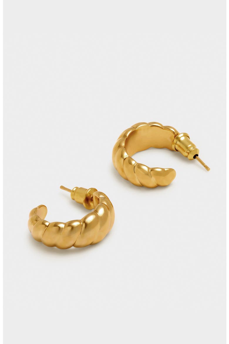 Harper Twist Hoop Earrings, Alternate, color, Gold