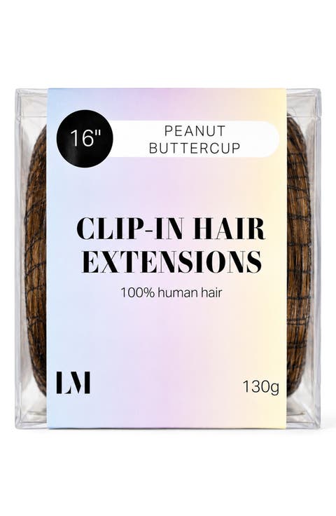 16-Inch Clip-In Human Hair Extensions