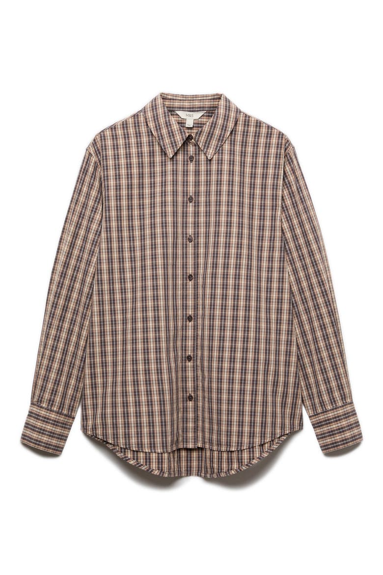Check Shirt, Alternate, color, BROWN MIX