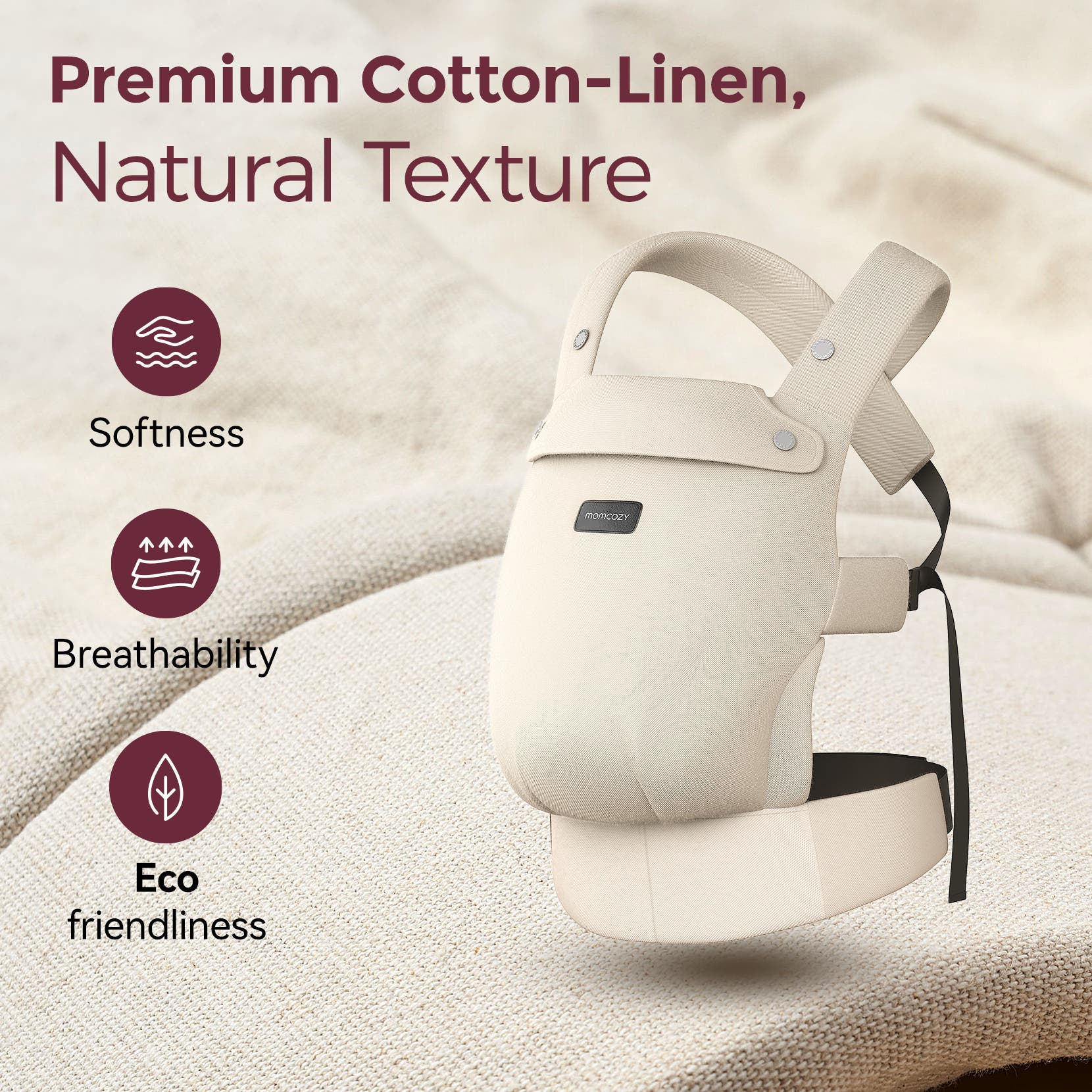 Baby Carrier with Natural Cotton Linen | Nordstrom