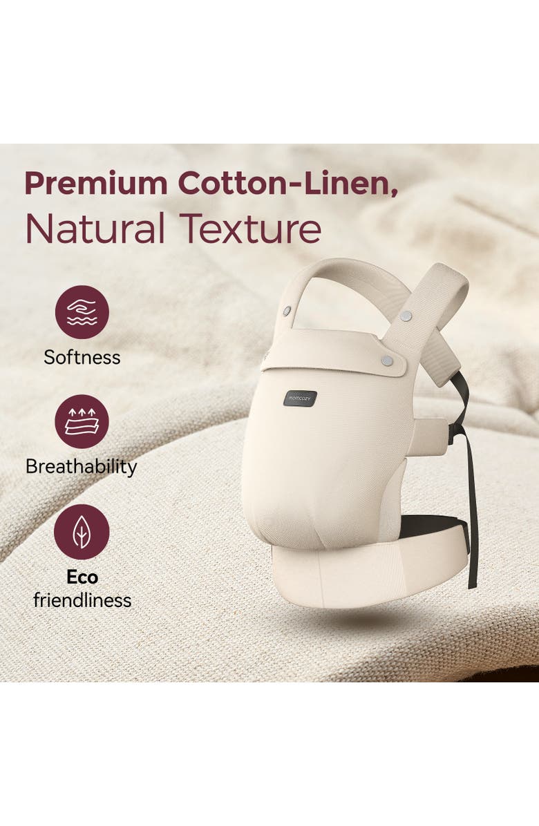 Momcozy Baby Carrier with Natural Cotton Linen, Alternate, color, 