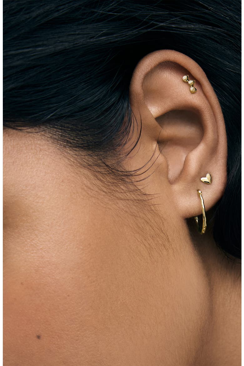 Siren™ Small Hoop Earrings, Alternate, color, YELLOW GOLD