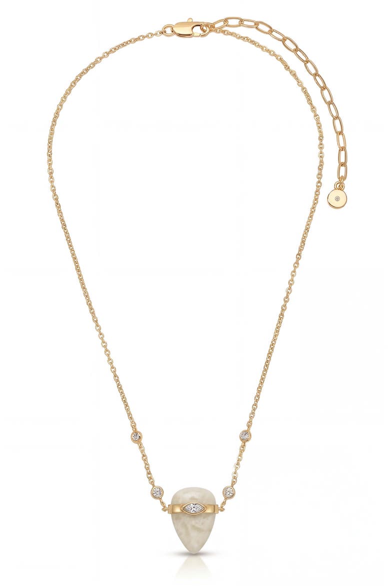 Solstice Pendant Necklace, Alternate, color, BONE