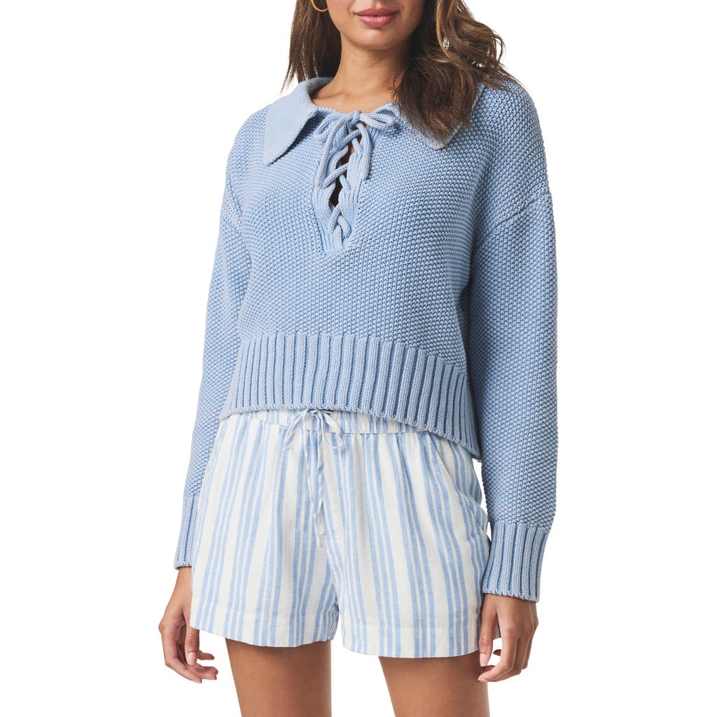 Splendid Roxie Lace-up Sweater