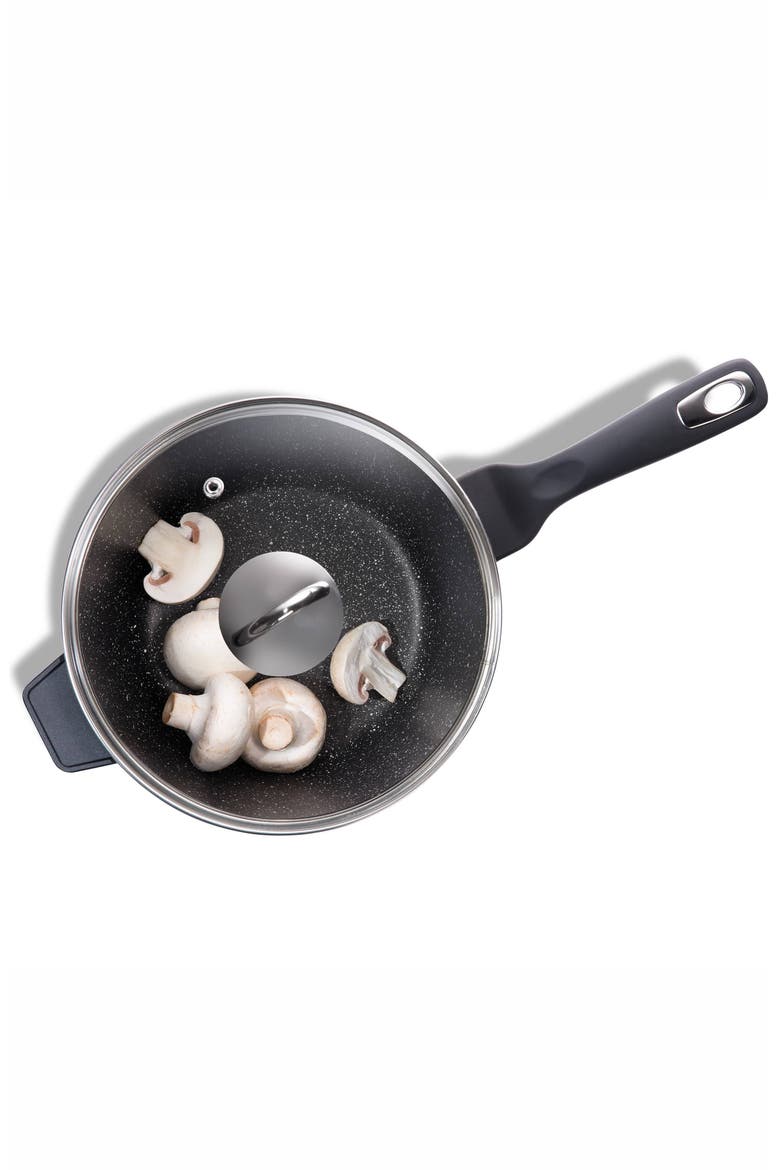 GRANITE Saucepan with Lid 3.1qt, Alternate, color, BLACK