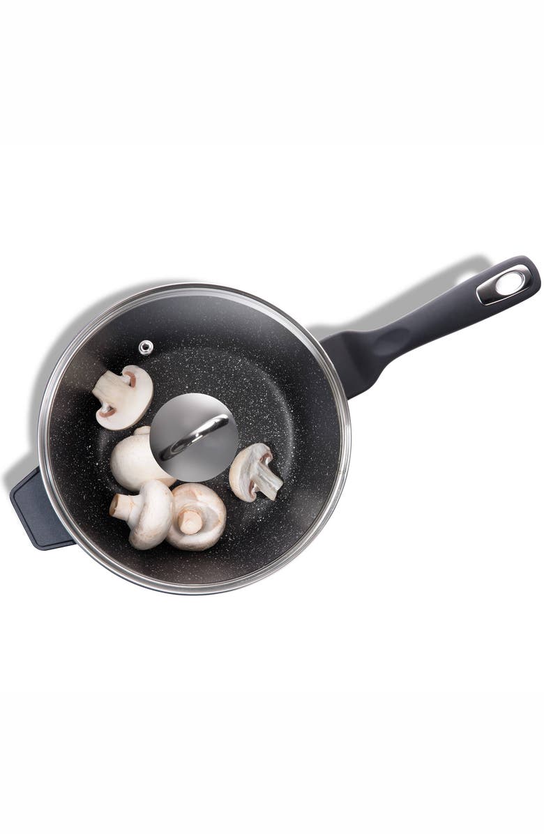 Cuisine::pro<sup>®</sup> GRANITE Saucepan with Lid 3.1qt, Alternate, color, Black