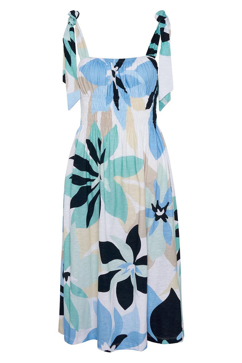 Nadia Floral Midi Dress, Alternate, color, MULTI