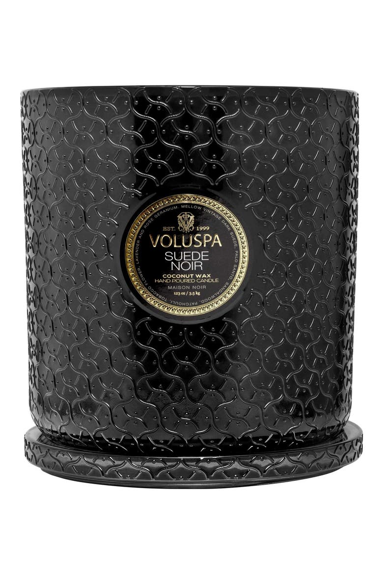 Suede Noir 5-Wick Hearth Candle, Alternate, color, SUEDE NOIR