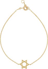 Bony Levy 14K Gold Star of David Bracelet