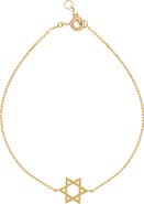 Bony Levy 14K Gold Star of David Bracelet