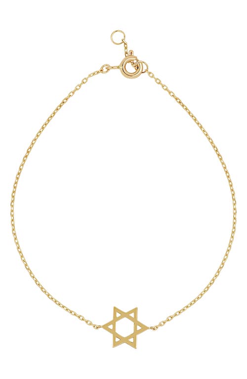 Bony Levy 14k Gold Star Of David Bracelet