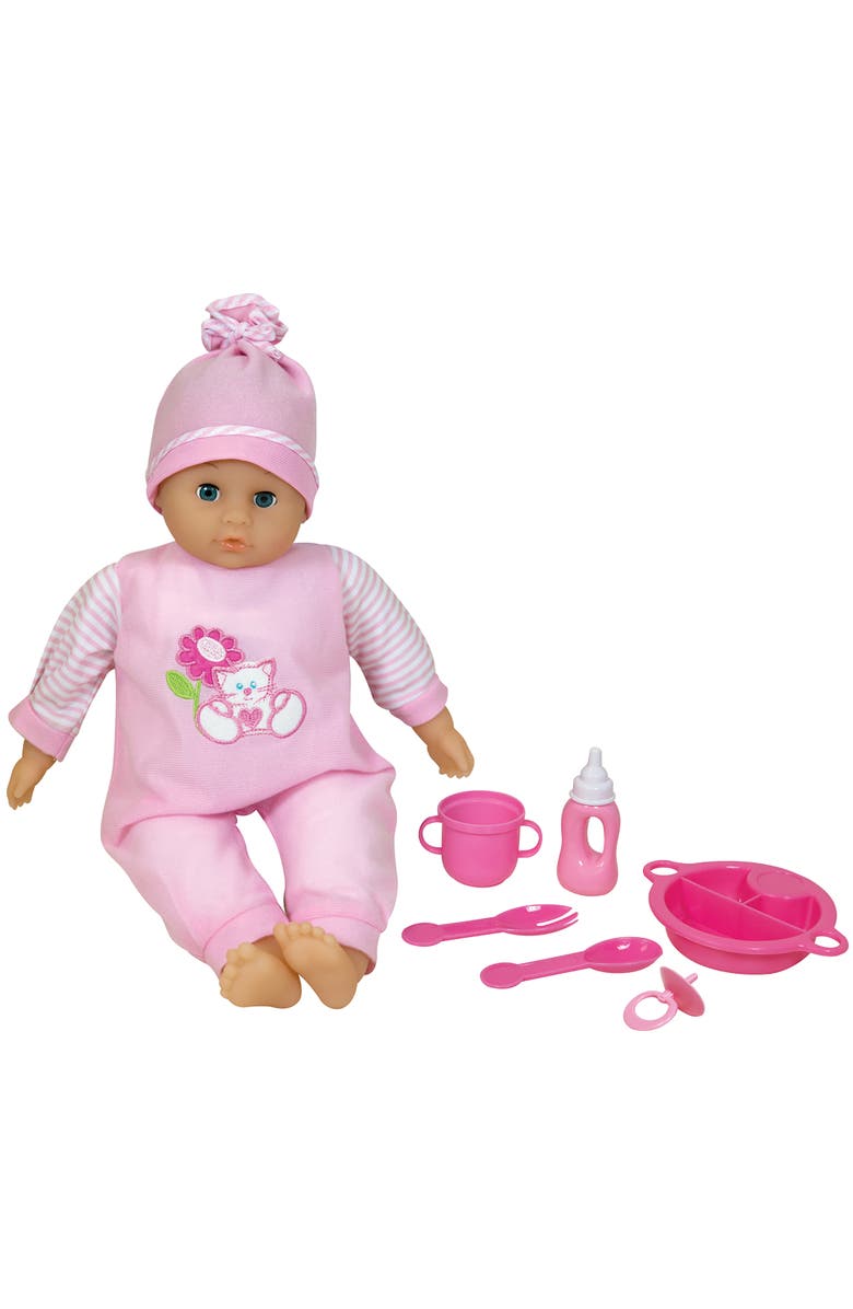 Lissi Dolls Talking Baby With Feeding Accessories, Main, color, Multicolored