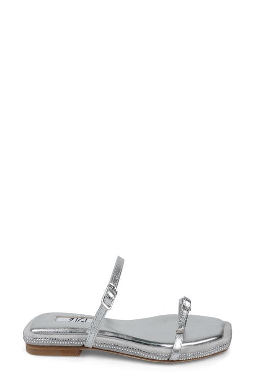 Zigi Two-strap Sandal In Silver