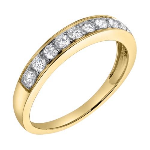 Luvmyjewelry Apex 14k Gold Round Diamond Studded Band Ring In Gold