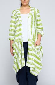 LUUKAA Vespera Striped Voluminous Jacket