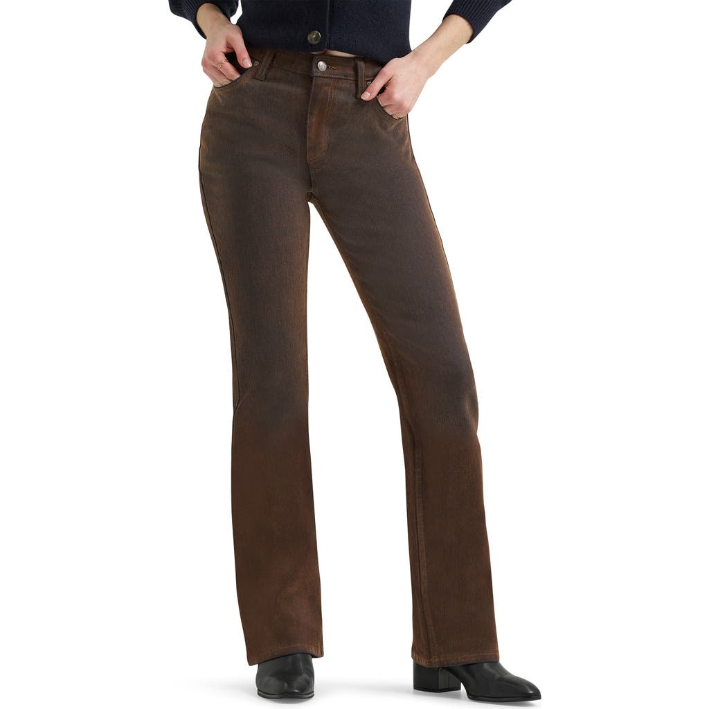 Lee High Waist Bootcut Jeans In Brown