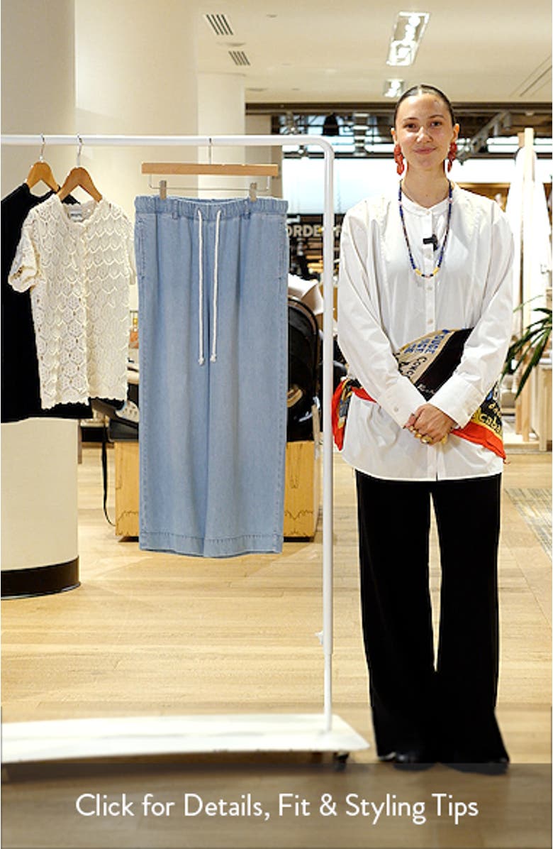 Wide Leg Crop Denim Pants, sales video thumbnail