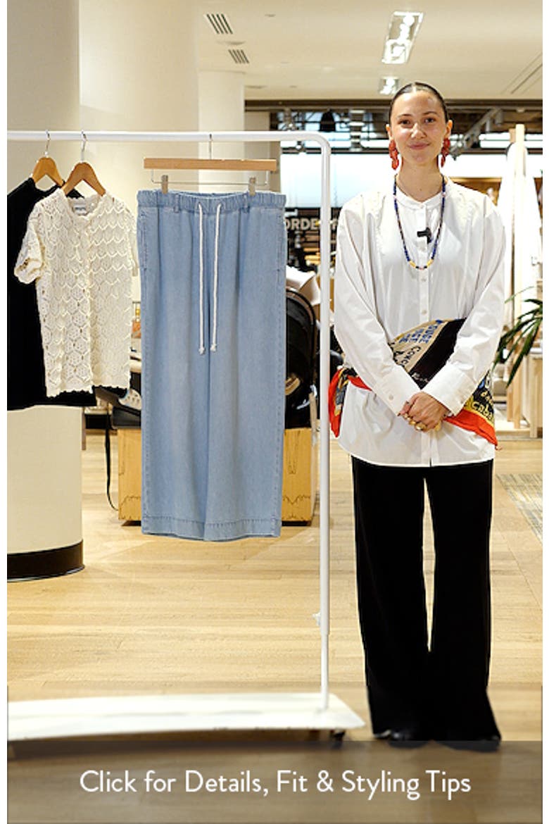 Wide Leg Crop Denim Pants video