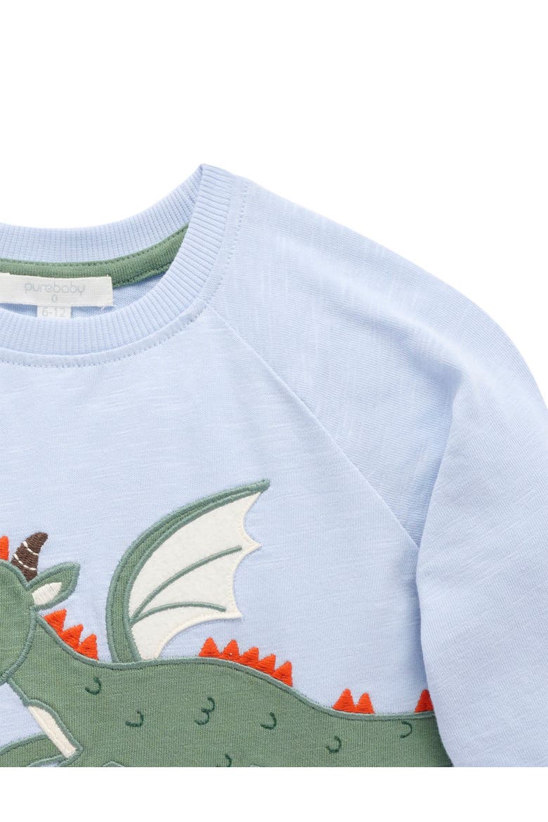 Dragon Tee & Cargo Pant Set, Alternate, color, Ice