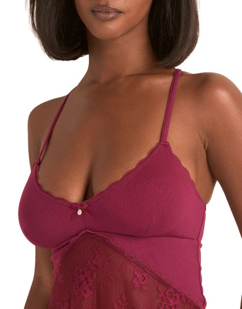 Adore Me Marien Babydoll & Bikini Set In Pink