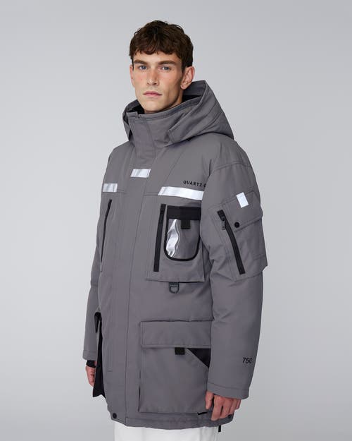 Quartz Co. Vostok 3.0 | Hooded Down Expedition Jacket In Steel Grey