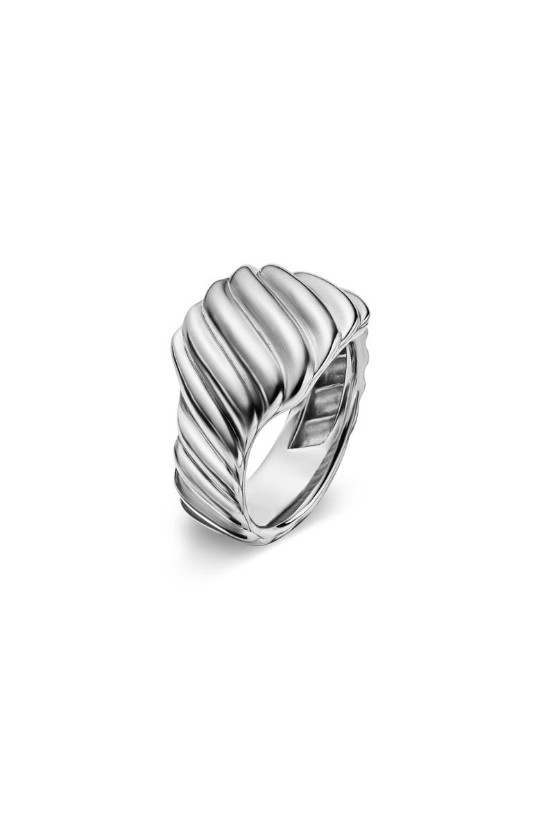 David Yurman Sculpted Cable Contour Ring, Alternate, color, 