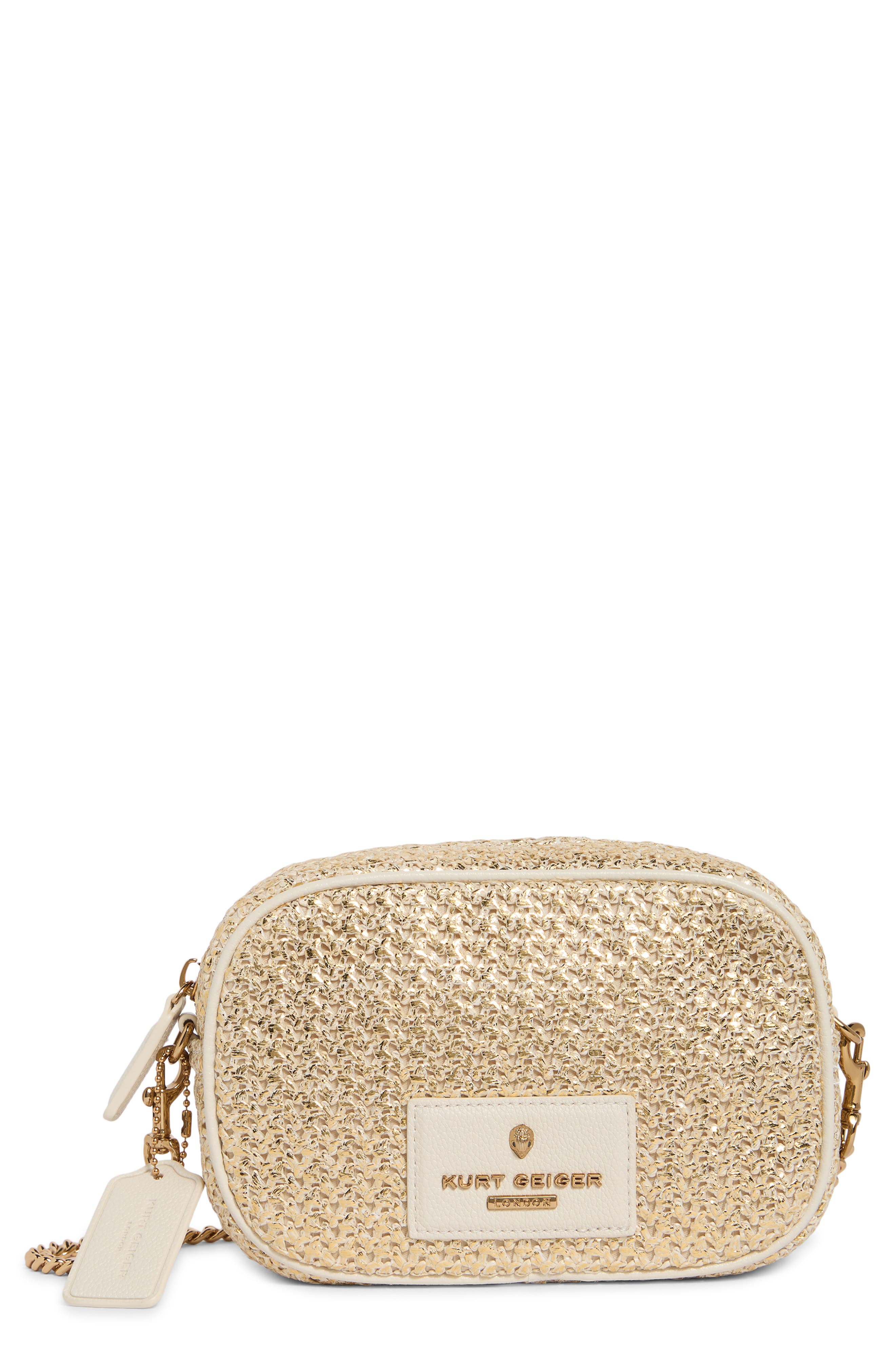 Kurt Geiger London Chiswick Faux Raffia Camera Bag
