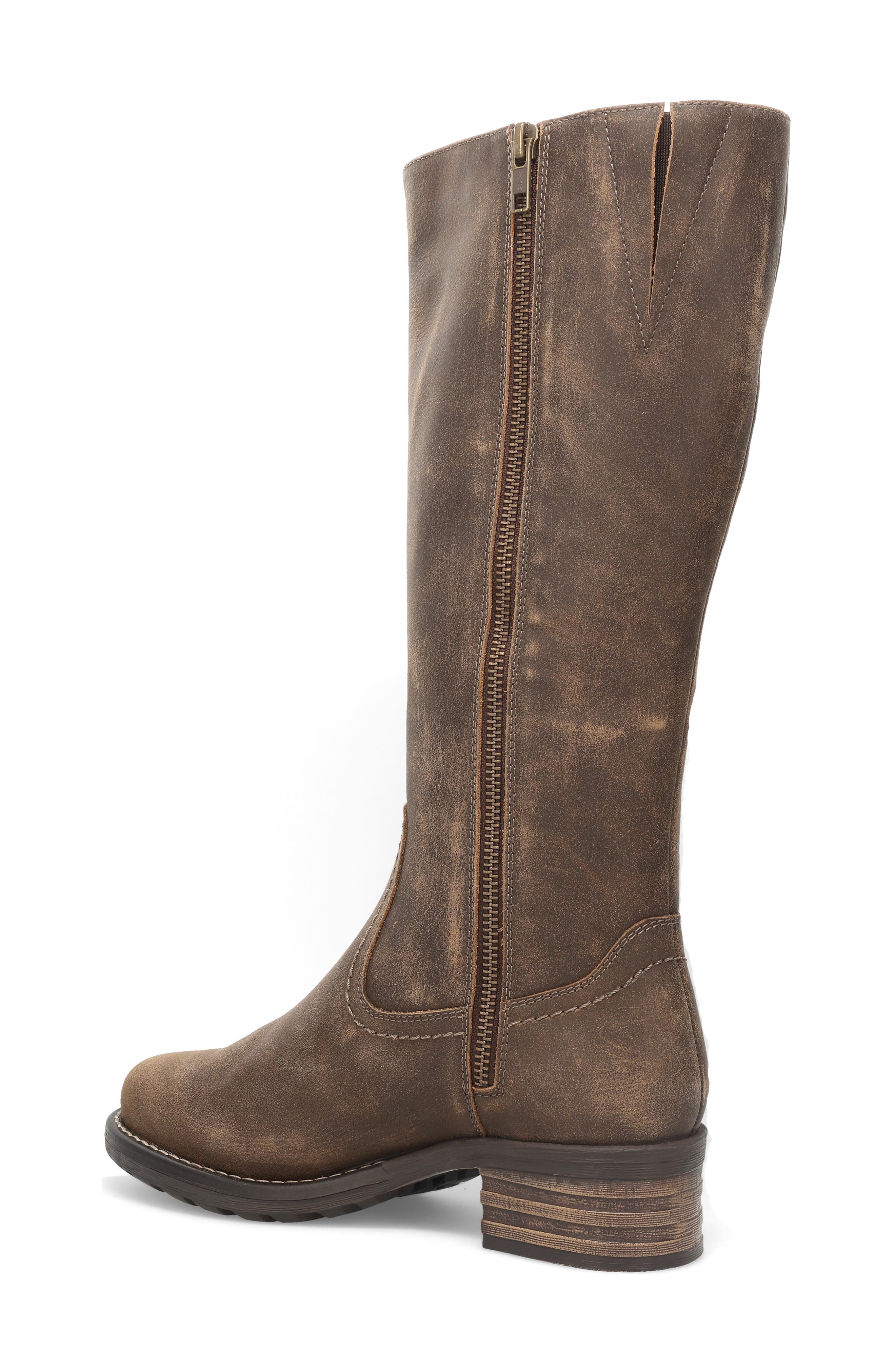 Country Leather Tall Boot, Alternate, color, BROWN DISTRESSED