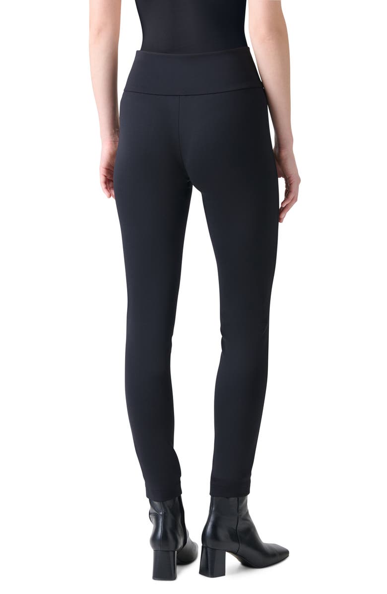 Akris punto Meva Stretch Leggings, Alternate, color, Black