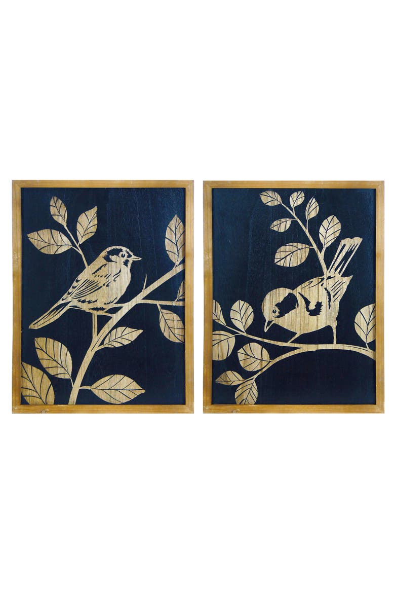 Bird Wall Art Set of 2, Main, color, Black