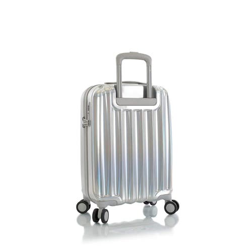 Heys America Astro Iridescent 26" Medium Check In Spinner Luggage In Silver