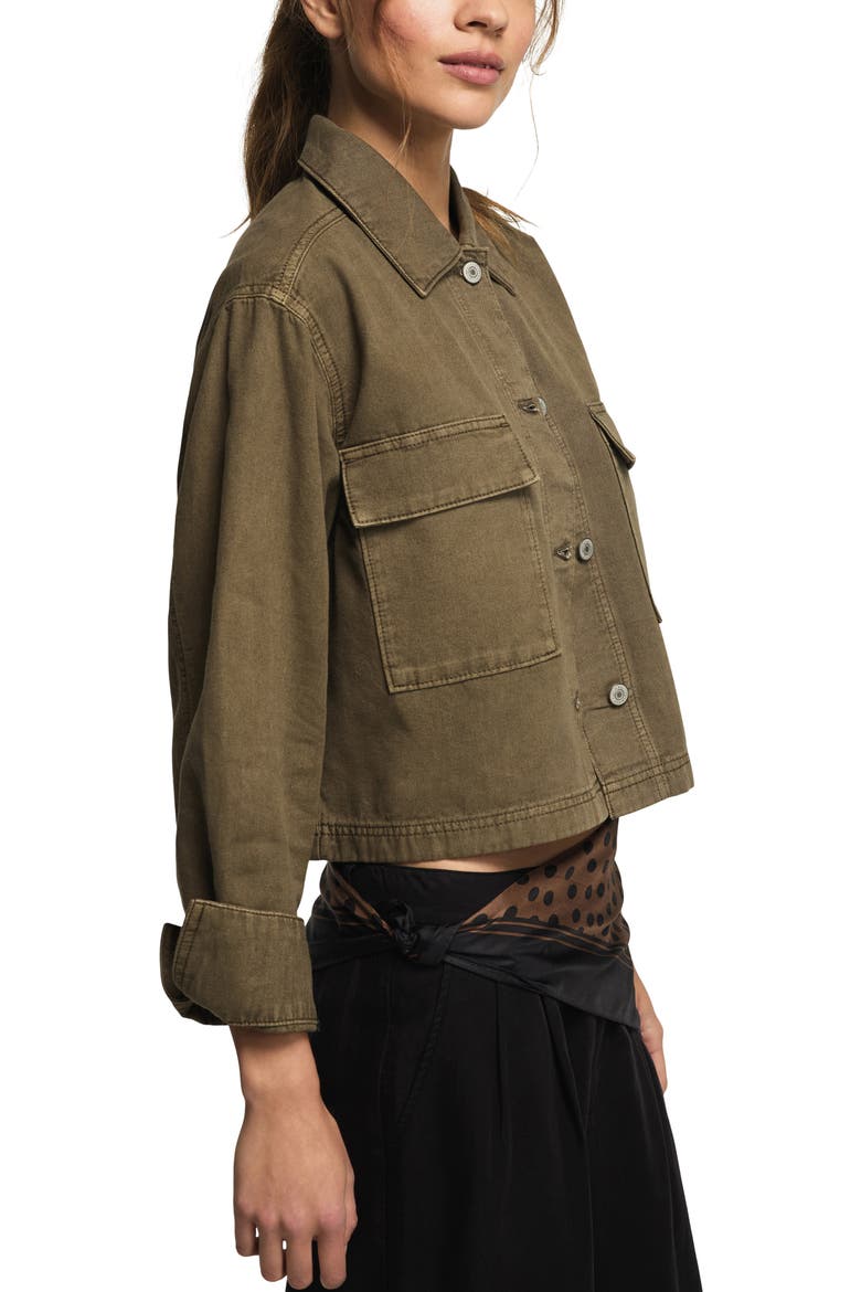 Denim Utility Jacket, Alternate, color, EASY DAY WASH
