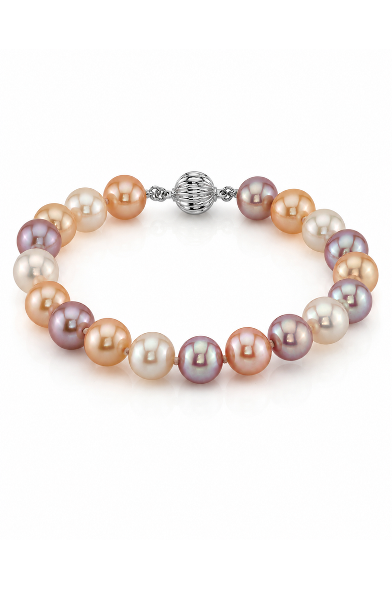 8.0-8.5mm Multicolor Freshwater Pearl Bracelet - AAA Quality, Main, color, Multicolor Pearls
