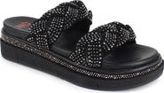 National Comfort Karena Braided Platform Slide Sandal