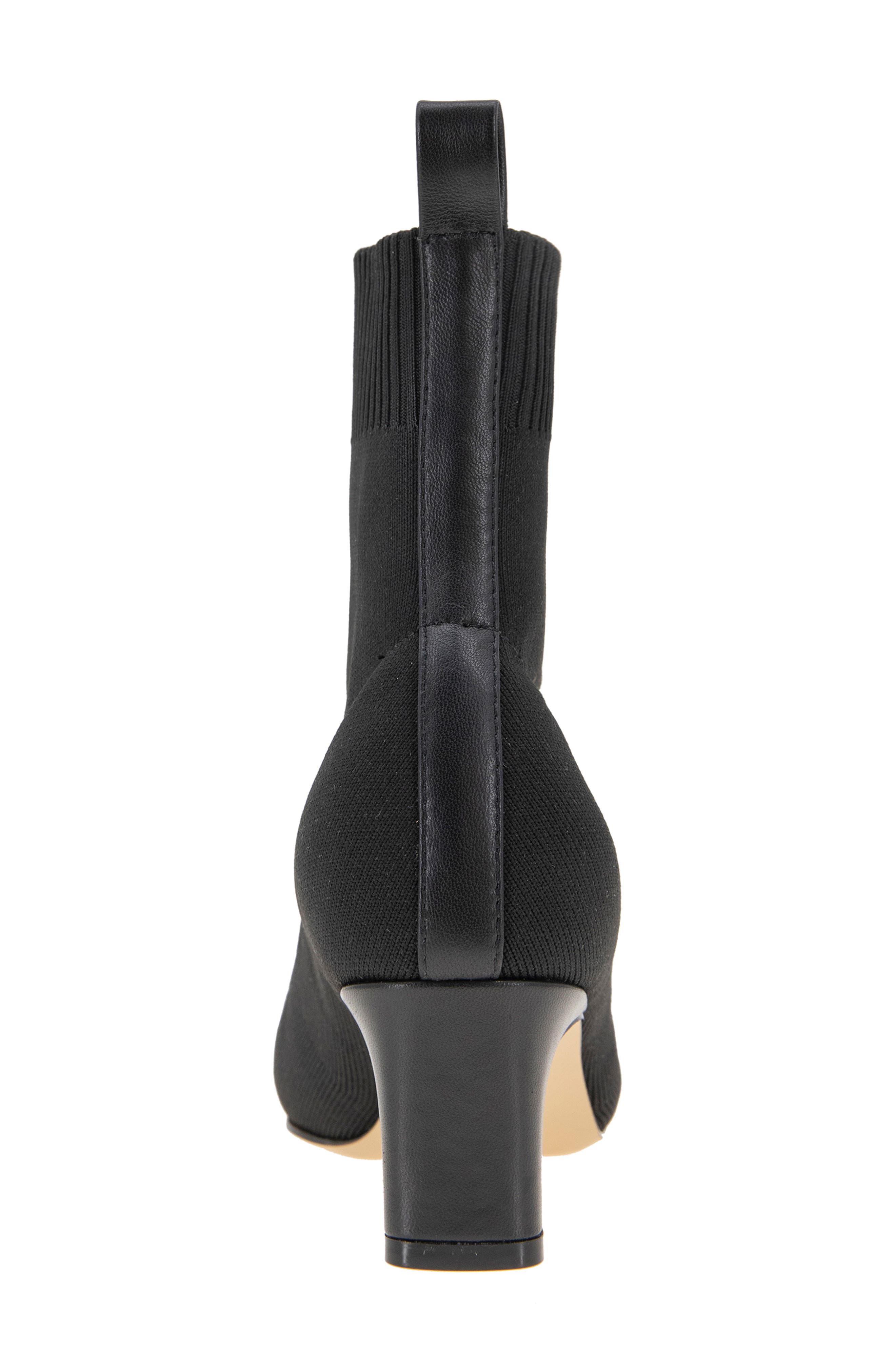 André Assous Winter Knit Bootie, Alternate, color, Black Knit