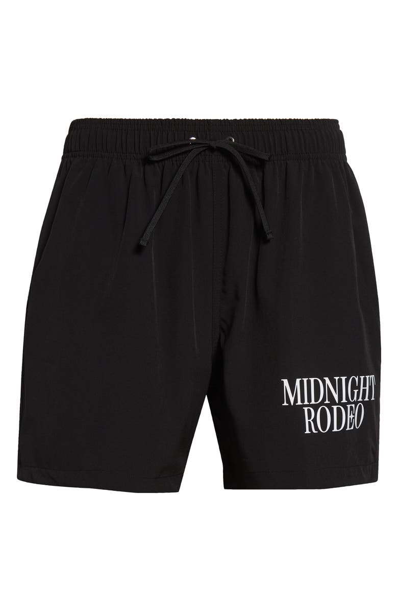 MIDNIGHT RODEO Essential Waterproof Shorts, Alternate, color, Black