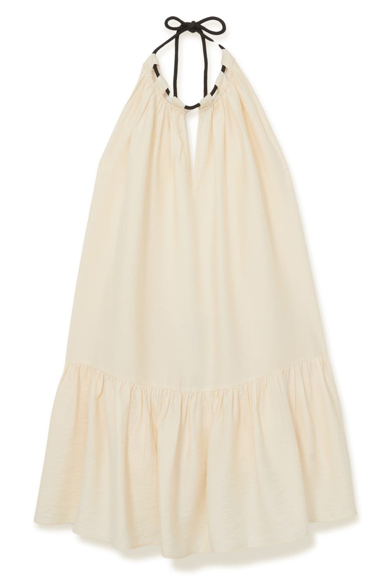Nina Cutout Halter Cover-Up Dress, Alternate, color, CREAM