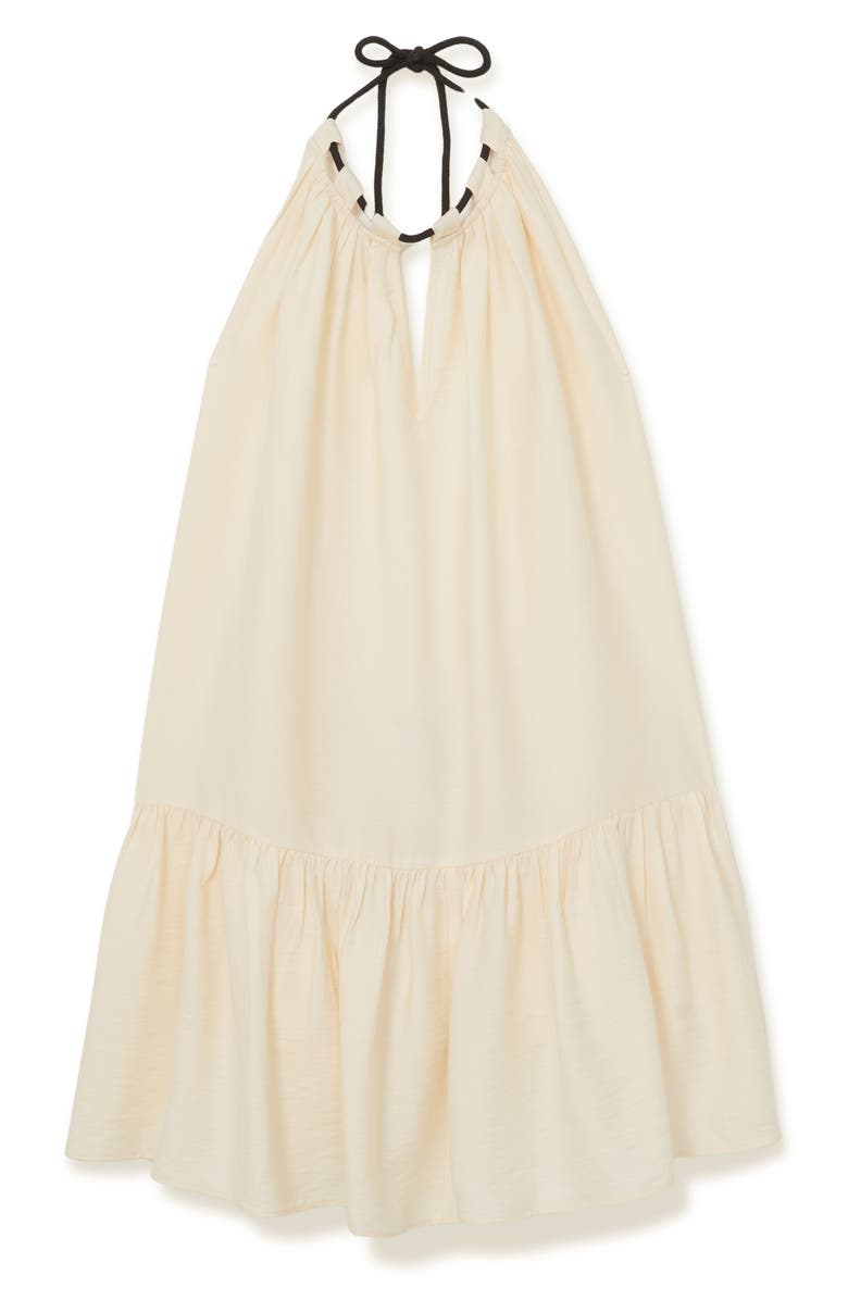 Reiss Nina Cutout Halter Cover-Up Dress, Alternate, color, Cream