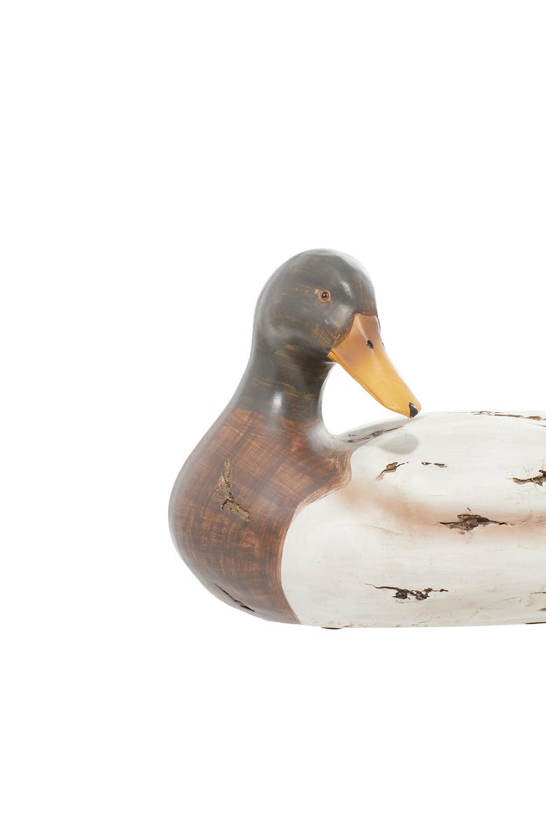 SONOMA SAGE HOME Beige Polystone Rustic Duck Sculpture - Set of 2, Alternate, color,